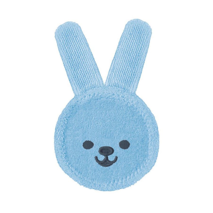 guanto massaggia gengive mam oral care rabbit azzurro