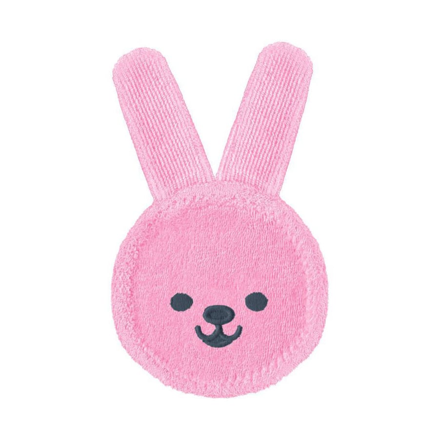 guanto massaggia gengive mam oral care rabbit rosa
