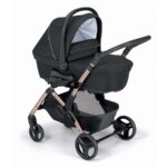 trio cam fluido easy di colore nero e rosa pallido