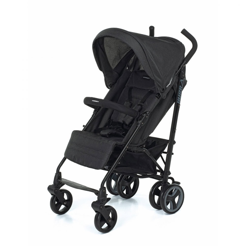passeggino-hurra-black-melange passeggino hurrà di foppapedretti colore nero