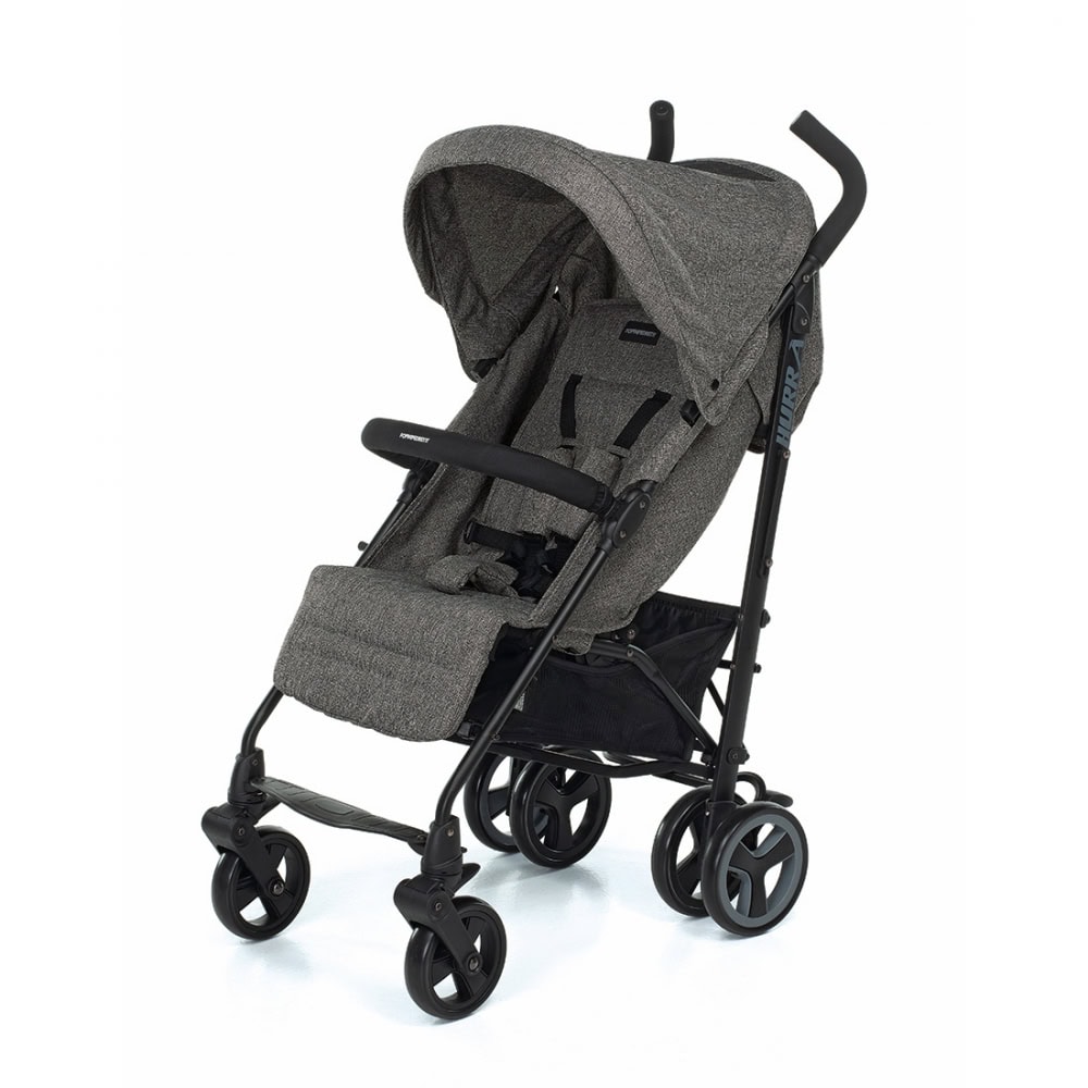 passeggino-hurra-grey-melange passeggino hurrà di foppapedretti colore grigio