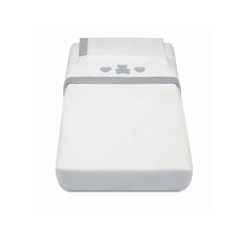 set-lenzuola-orsopolly-grigio set lenzuola orsopolly cam di colore grigio